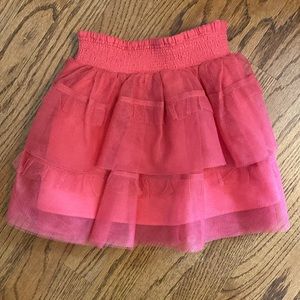 Coral Pink Fully Lined Tulle skirt from Loveshackfancy,Girls Size 8/9. NWOT